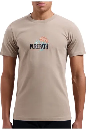 Pure Path Floral Chest Print Shirt Heren