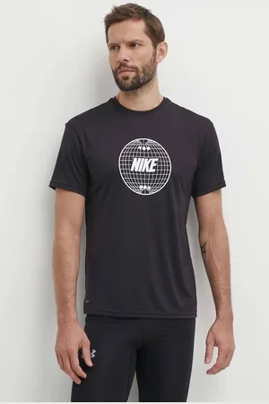 Nike Swim Lead Line - Short sleeve hydroguard Heren Zwemshirt - Black