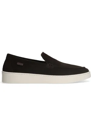 Manfield Heren - Bruine suède loafers
