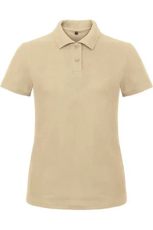 B and C Dames Polo ID.001 Zandkleurig merk maat 3XL