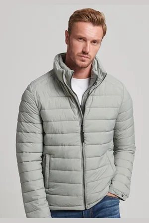 Superdry Lichtgewicht korte pufferjas - Heren - Gewatteerde jassen