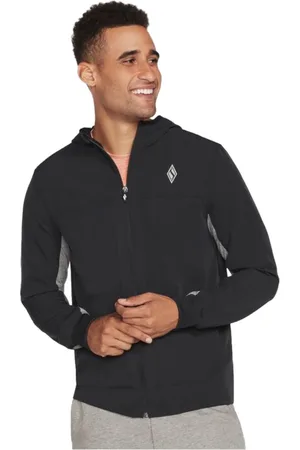 Skechers Skechweave Premium Hooded Jacket M1JA123-BLK, Mannen, , Sweatshirt, maat: XXL