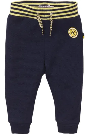 Dirkje Joggingbroek meisjes - Navy+Yellow