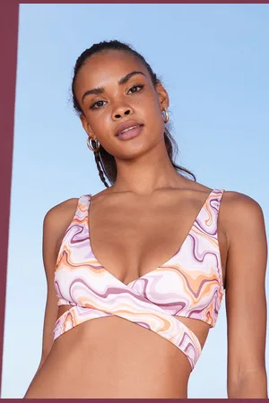 A-dam Swirl - Bikini top - Zwemkleding - Gemaakt van Gerecyclede Flessen - Vegan - Dames - Vrouwen - Paars - XL