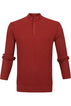 Suitable George Pullover Half Zip Roest