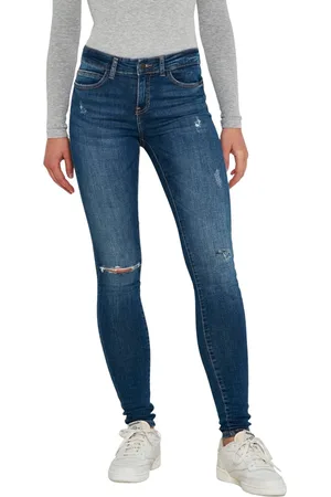Noisy May Dames Jeans Broeken NMLUCY NW AZ155MB skinny Fit Blauw 25W / 32L Volwassenen