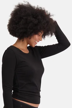 Bamboo Basics Comfortabel & Zijdezacht Lara - Bamboe T-Shirts (Multipack 2 stuks) Dames - Lange Mouwen - - XXL