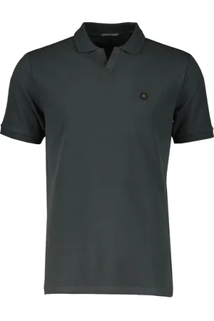 No Excess Poloshirt Riva Solid Antraciet
