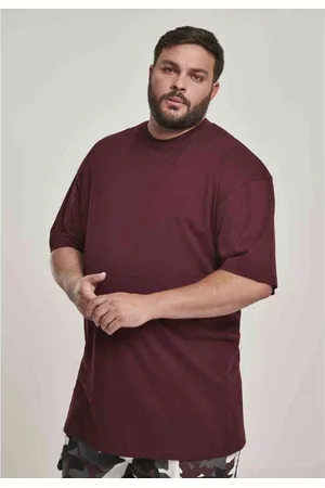 Urban classics Tall Heren T-shirt - XL - rood