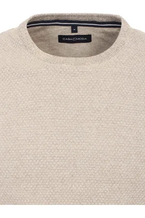 Casa Moda Trui Met Motief Katoen En Polyamide Ronde Hals - M