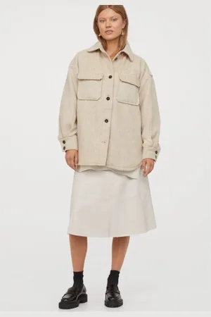 H&M Oversized overhemdjack / casual dames tussenjas - - - L