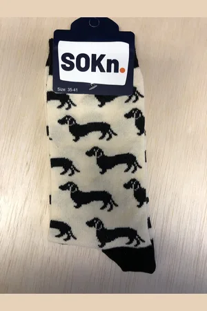 Merkloos SOKn. trendy sokken hond *TEKKEL* maat 35-41 (Ook leuk om kado te geven !)