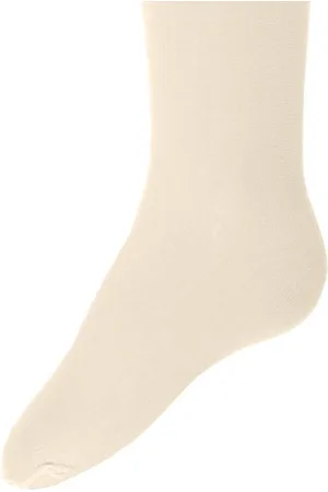 Ewers Dikke kinderpanty - 80 DEN - effen Ivoor - 50% katoen - 152/164