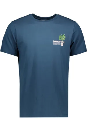 Kultivate T-shirt Ts Somewhere 2401020204 674 Dark Navy Mannen