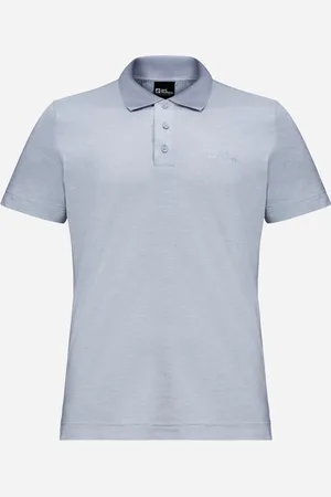 Jack Wolfskin POLO TRAVEL HEREN - SOFT BLUE - XXL