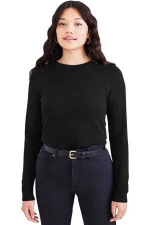 Dockers Crewneck Trui Zwart L Vrouw