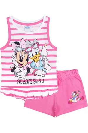 Disney Kledingset: shirt en korte broek met Minnie Mouse en Daisy / 98 cm