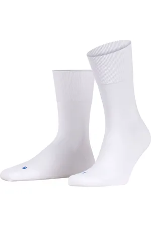 Falke Run anatomische pluche zool katoen sokken unisex wit
