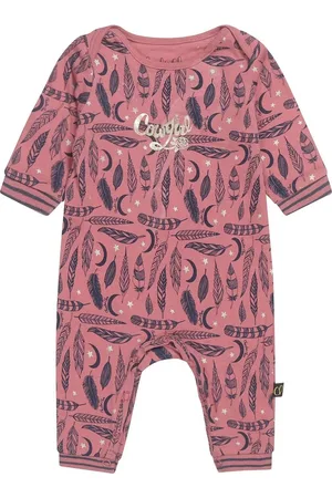 Charlie Choe Baby Meisjes Pyjama Donkerroze Veren