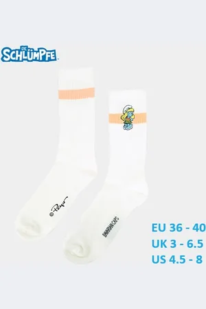 Bavarian Couture Smurfin sokken van de smurfen - Volwassenen -