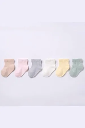Merkloos 6-pack - Baby Sokken - Meisjes - (6-24 mnd)