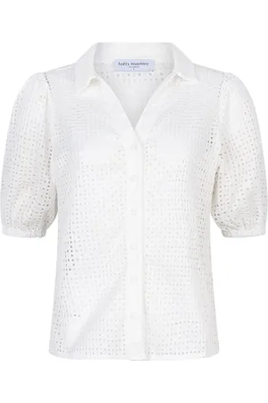 lofty manner Blouse Blouse Vivienne Pc06 100 White Dames