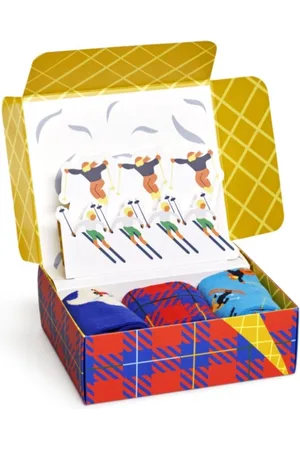 Happy Socks 3-Pack Skiing Gift Set P000333 41-46