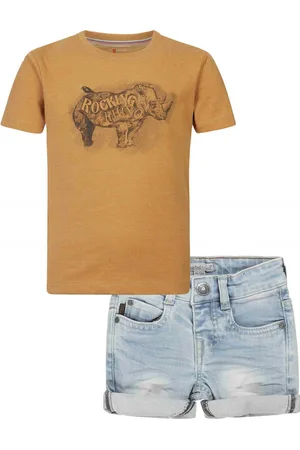 Noppies Dirkje - Kledingset - 2delig - Short - Shirt Ross Oker