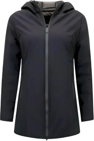 Matogla Dames Jas Lang - Winterjas Dames Gewatteerd - Dames Winterjassen Parka - Slim Fit - Zwarte Jas