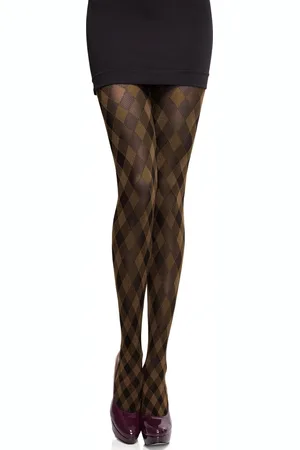 Merry Style MS-GB-317 Dames Panty - 60 DEN- Gedessineerd - 3D-technologie - Polyamide - - L