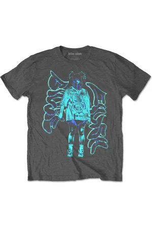 Billie Eilish Neon Graffiti Logo Heren T-shirt - L