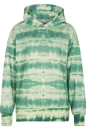 Fila Damen Kapuzenpullover Cles Oversized Hoody Aop Green Batic AOP-L