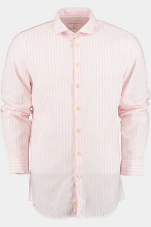 Born with Appetite Casual hemd lange mouw LOEWE LI-CO WS stripe shirt LS 24107LO03/701 pink