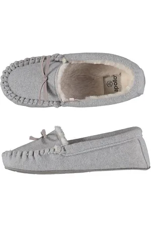 Apollo Sloffen dames - Moccasin vilt look -