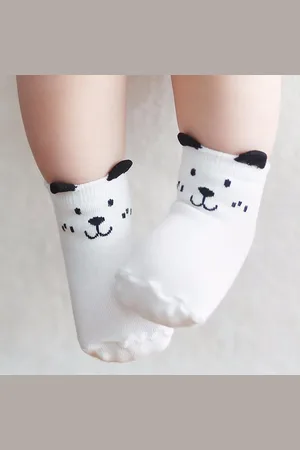 Merkloos Baby sokjes - Babysokjes met anti-slip laagje - - 0-12 maanden - Veilige eerste stapjes