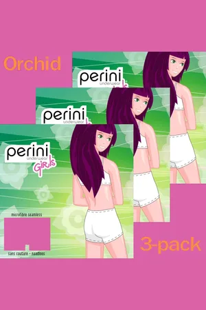 Merkloos Perini meisjes boxershorts microvezel - 3-pack - maat 128/140 - roze