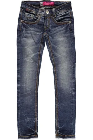 Blue Rebel Meisjes Skinny Jeans Gold Sandblast -