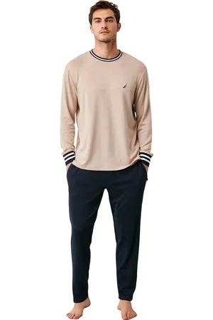 Nautica Heren Pyjama Set, Lange Mouwen - S