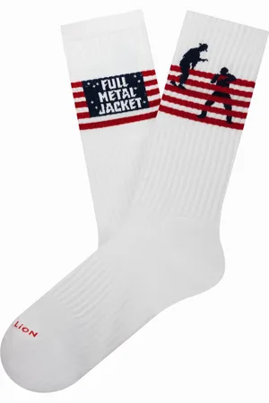 Jimmy Lion Athletick Full Metal Jacket Flag Unisex Sokken - - 36-40