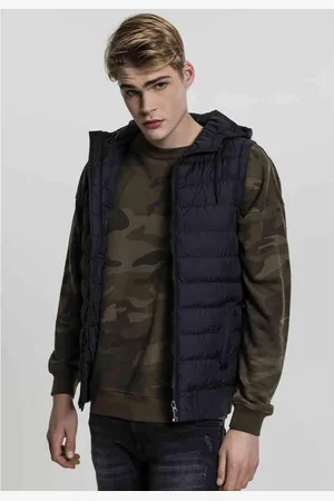 Urban classics Small Bubble Hooded Mouwloos jacket - Bodywarmer - XL