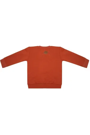 Little Indians Sweater Boho Meisjes Katoen Roestbruin