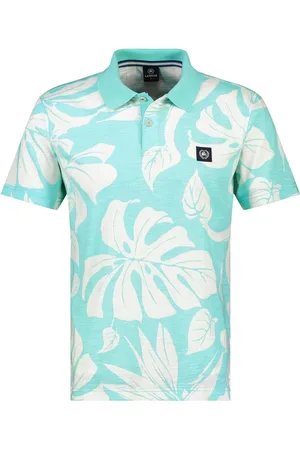 Lerros Poloshirt Poloshirt In Hawaiiaanse Stijl 2453279 410 Mannen
