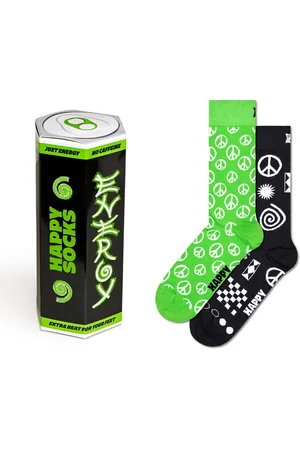 Happy Socks 2-Pack Energy Drink Socks Gift Set maat 36-40