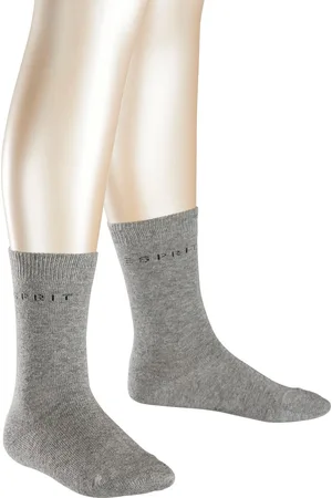 ESPRIT Foot Logo 2-Pack Kinderen Sokken - Grijs