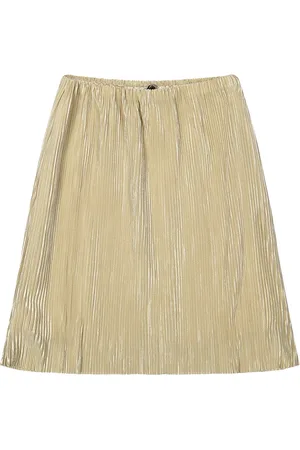 Rumbl Royal - Midi rok - Plissé - /Zand