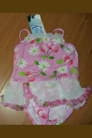 Merkloos Sunny Girl badpak 12 maanden