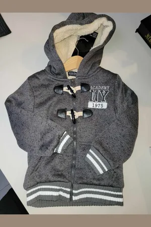 Merkloos Warme vest met wol voor kinderen - strepen - - 8 jaar
