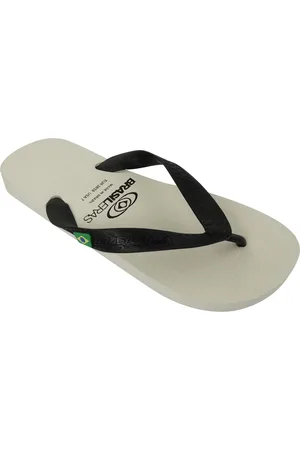 Brasileras Slippers Unisex- Zwart wit- 34/35