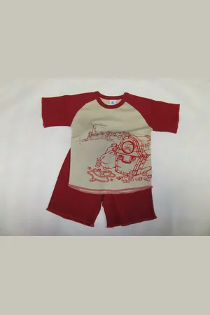 Petit Bateau Zomer pyjama - - Jongen - 2 jaar 86