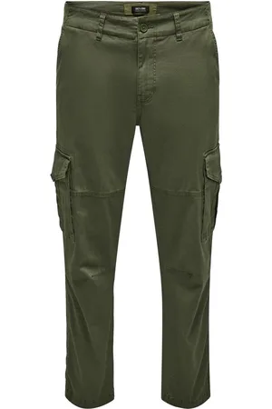 Only & Sons Broek Onsdean Life Tap Cargo 0032 Pant No 22025431 Olive Night Mannen